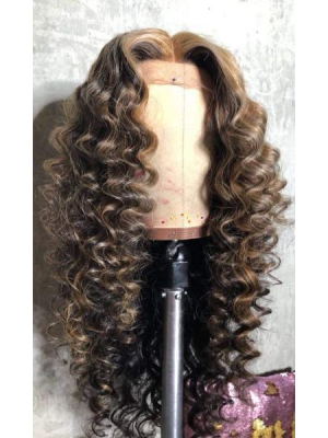 Magic Love Human Virgin Hair Ombre Color Pre Plucked Lace Front Wig And Full Lace Wig For Black Woman Free Shipping (MAGIC0320)