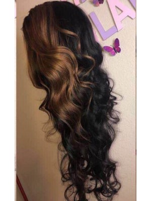 Magic Love Human Virgin Hair Ombre 1b/27 Pre Plucked Lace Front Wig And Full Lace Wig For Black Woman Free Shipping (MAGIC0476)