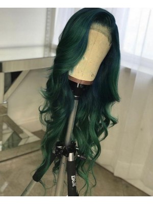Magic Love Pre Plucked Lace Front Wig & Full Lace Wig Factory Stock Green Color Human Hair wigs (MAGIC0185)