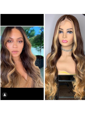 Magic Love Human Virgin Hair Summer Style Ombre Color Pre Plucked Lace Front Wig And Full Lace Wig For Black Woman Free Shipping (MAGIC0289)