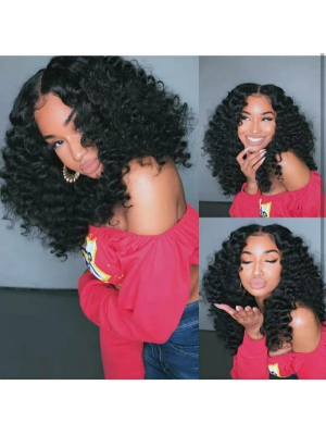 Magic Love Human Virgin Hair Pre Plucked Natural Color 13x6 Lace Front Wig For Black Woman Free Shipping(Magic0384)