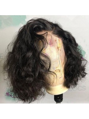 Magic Love Human Virgin Hair Loose Curl Pre Plucked Lace Wig For Black Woman Free Shipping(Magic0191)