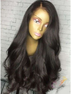  Magic Love Human Virgin Hair Pre Plucked Natural Color 13x6 Lace Front Wig For Black Woman Free Shipping(Magic0197)