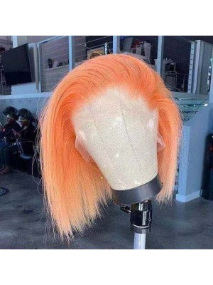 Magic Love Human Virgin Hair Light Orange Bob Pre Plucked Lace Front Wig &Full Lace wig For Black Woman Free Shipping(Magic0400)