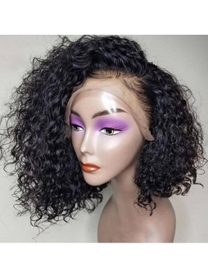 Magic Love Human Virgin Hair Curl Pre Plucked Lace Front Wig For Black Woman Free Shipping(Magic052)