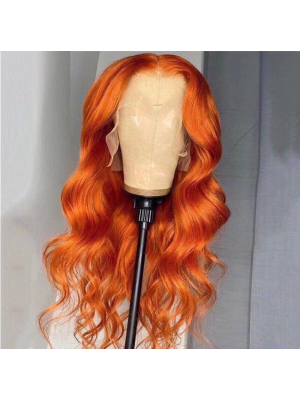 Magic Love Human Virgin Hair Orange Wigs With Pre Plucked Lace Front Wig And Full Lace Wig For Black Woman Free Shipping (MAGIC0354)