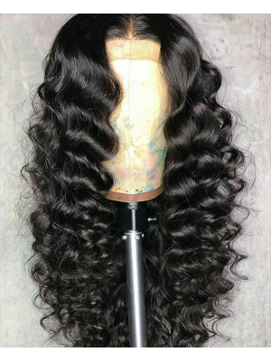 Magic Love Human Virgin Hair Loose deep Curl Pre Plucked Lace Front Wig &Full Lace Wig For Black Woman Free Shipping(Magic049)
