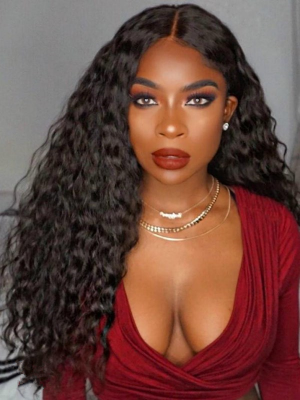 Magic Love Human Virgin Hair Pre Plucked Natural Color Curly Lace Front Wig & Full Lace Wig For Black Woman Free Shipping(Magic0215)