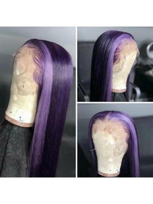 Magic Love Human Virgin Hair Ombre Purple Pre Plucked Lace Front Wig And Full Lace Wig For Black Woman Free Shipping (MAGIC0315)