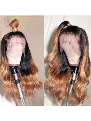 Magic Love Human Virgin Hair Summer Ombre Color Pre Plucked Lace Front Wig And Full Lace Wig For Black Woman Free Shipping (MAGIC0292)