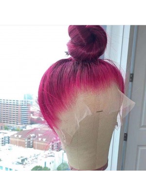 Magic Love Human Virgin Hair Ombre Pink Bob Pre Plucked Lace Front Wig And Full Lace Wig For Black Woman Free Shipping (MAGIC0441)