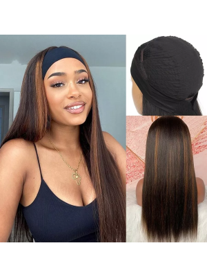 Headband Wig Human Hair Brazilian Straight Human Hair Wigs For Women Glueless Free Shipping(MAGIC0547)
