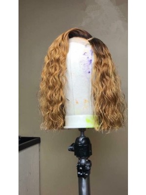 Magic Love Human Virgin Hair Ombre Pre Plucked Lace Front Wig And Full Lace Wig For Black Woman Free Shipping (MAGIC0192)