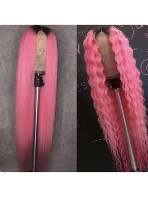 Magic Love Pre Plucked  Factory Stock Color 1B Pink Human Hair wigs (MAGIC039)