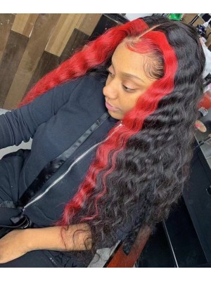 Magic Love 13x6 Ombre Red Color Pre Plucked Lace Front & Full lace Wig For Black Woman Free Shipping (MAGIC0401)