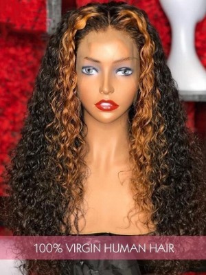 Magic Love Human Virgin Hair Highlight Pre Plucked Lace Front Wig And Full Lace Wig For Black Woman Free Shipping (MAGIC0548)