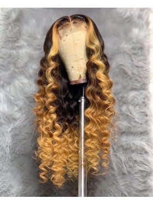 Magic Love Human Virgin Hair Brown Pre Plucked Lace Front Wig And Full Lace Wig For Black Woman Free Shipping (MAGIC0524)