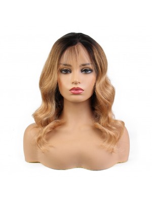 Magic Love #1b/27 Pre Plucked Lace Front and Full lace  Wig Factory Stock Color Human Hair wigs (MAGIC068)