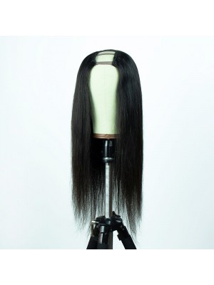  Magic Love Human Virgin Hair U Part Wig Silk Straight Pre Plucked For Woman Free Shipping (MAGIC0543)