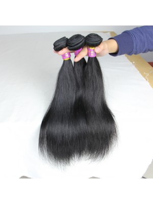 Magic Love Straight Hair Weave Bundle 100% Human Hair Extensions Virgin Hair Double Layer Weft Natural Black Can Be Colored(magic020)