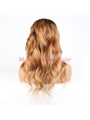 Magic Love #1b/27 Pre Plucked Lace Wig Factory Stock Big Loose Wavy Human Hair wigs (MAGIC076)