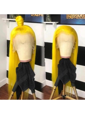 Magic Love Human Virgin Hair Yellow Pre Plucked Lace Front Wig And Full Lace Wig For Black Woman Free Shipping (MAGIC0255)