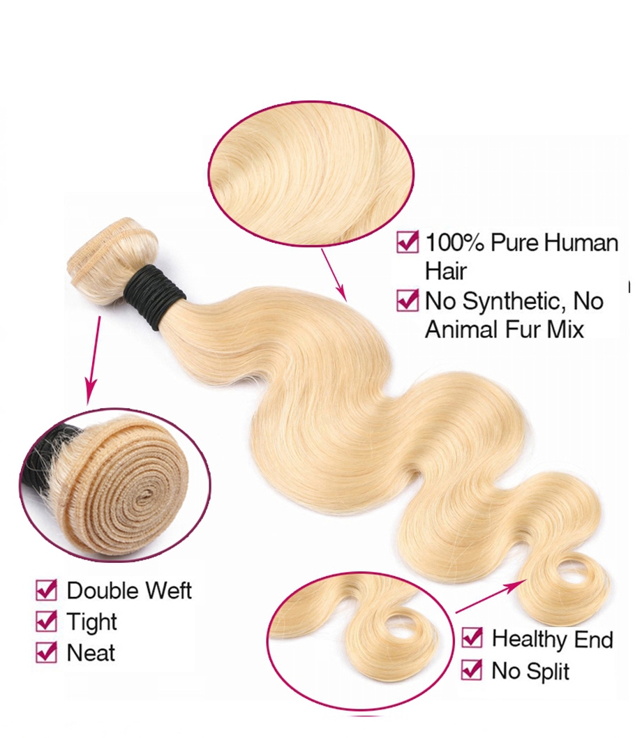 blonde weft body wave magic love hair